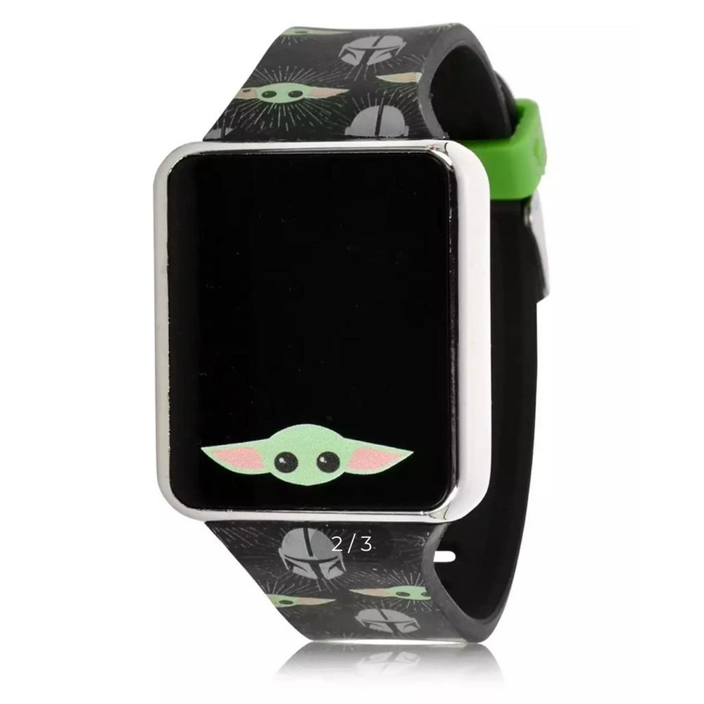 Star Wars The Mandalorian Smartwatch - Black and Green